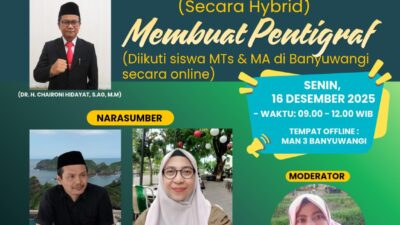 kemenag-banyuwangi-gelar-workshop-pentigraf-hybrid,-dorong-penguatan-karakter-literasi-siswa
