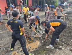 Tanggap Cepat Tangani Banjir, Polresta Banyuwangi–TNI dan Stage Holder Turun Langsung Bersama Warga