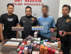 Geger! Toko di Bajulmati Digerebek, Ribuan Rokok Ilegal Tanpa Cukai Disita Polisi