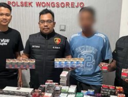 Polsek Wongsorejo Bongkar Peredaran Rokok Ilegal di Bajulmati Banyuwangi, 6.468 Batang Diamankan