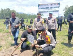 Polresta Banyuwangi Tanam Pohon untuk Mitigasi Bencana Hidrometeorologi