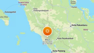 gempa-m-4,7-guncang-agam-dan-pasaman-sumbar,-bmkg-pastikan-tak-berpotensi-tsunami