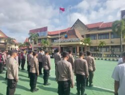 Kapolresta Banyuwangi Pimpin Apel Jam Pimpinan, Tekankan Soliditas dan Integritas Personel