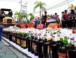 Sat Samapta Polresta Banyuwangi Sita 17.815 Botol Miras Ilegal Sepanjang 2025, Balap Liar Turut Ditekan