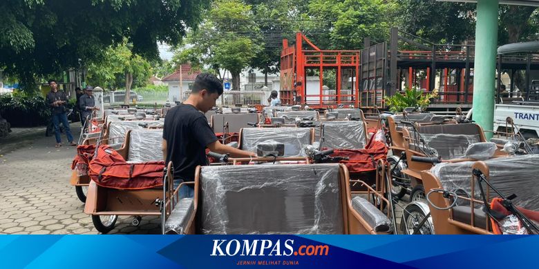 200-becak-listrik-bantuan-presiden-tiba-di-banyuwangi,-khusus-untuk-pengayuh-lansia