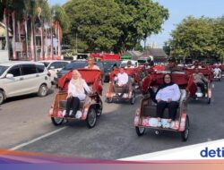 200 Lansia di Banyuwangi Terima Becak Listrik dari Presiden Prabowo