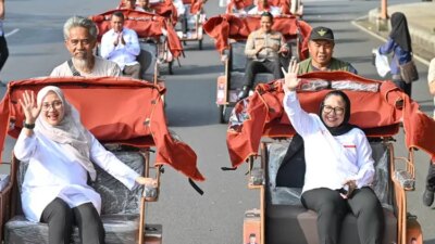 200-becak-listrik-bantuan-presiden-prabowo-dibagikan-di-banyuwangi,-ringankan-beban-tukang-becak-lansia