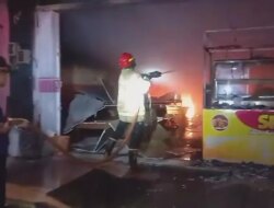 Warung SFC Rogojampi Rogojampi Terbakar, Ternyata Bocornya Gas Melon Jadi Biang Kerok
