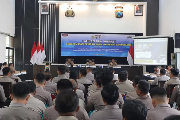 jelang-mudik-lebaran-2026,-polresta-banyuwangi-matangkan-strategi-keselamatan-lalu-lintas