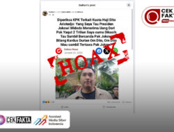 CEK FAKTA: Hoaks, Dito Ariotedjo Menyebut Jokowi Menerima Rp2 Triliun dari Yaqut – TIMES Banyuwangi