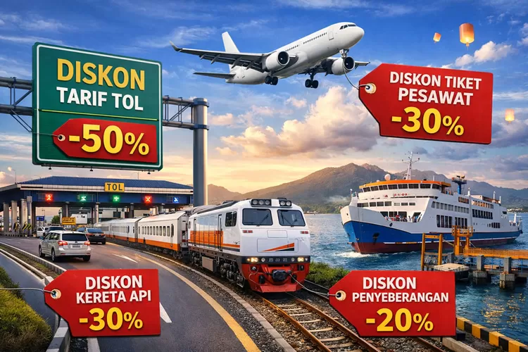 mudik-lebaran-2026-lebih-murah,-pemerintah-siapkan-diskon-tiket-pesawat-hingga-tarif-tol