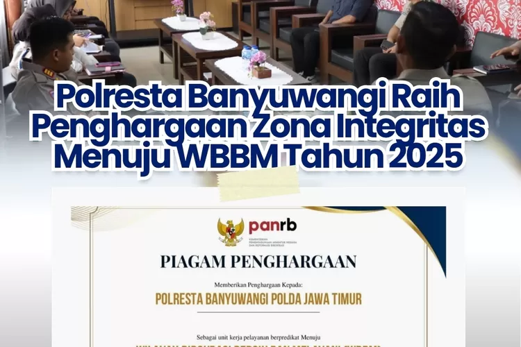 bukti-nyata-reformasi-birokrasi,-polresta-banyuwangi-sabet-penghargaan-wbbm