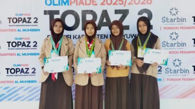 3-siswi-mts-al-imarah-bersinar-di-topaz-2-banyuwangi,-sabet-perunggu-dan-tembus-tingkat-provinsi
