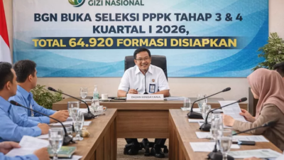 bgn-buka-seleksi-pppk-tahap-3-dan-4-kuartal-i-2026,-total-64.920-formasi-disiapkan