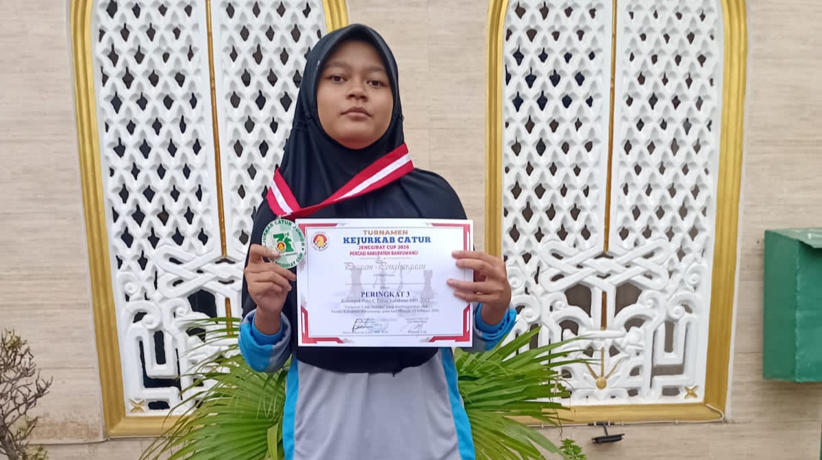siswi-mts-darul-huda-alasbuluh-sabet-perunggu-kejurkab-catur-junior-2026,-harumkan-nama-madrasah