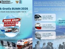 Pendaftaran Mudik Bersama BUMN 2026 Dibuka 12–28 Februari, Kuota 100 Ribu Pemudik Naik Bus, Kereta, dan Kapal