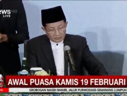 Pemerintah Tetapkan 1 Ramadhan 1447 H Jatuh Kamis 19 Februari 2026, Ini Hasil Sidang Isbat Kemenag