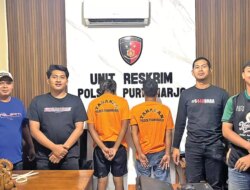 Dua Pria Asal Muncar Ditahan Kasus Pencurian di Purwoharjo Banyuwangi, Terancam 7 Tahun Penjara