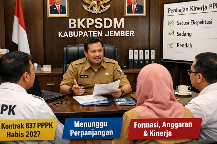 kontrak-837-pppk-pemkab-jember-habis-2027,-perpanjangan-tergantung-formasi,-anggaran-dan-kinerja
