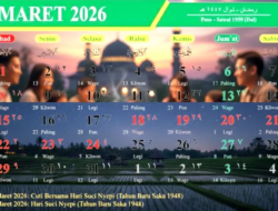 Kalender Maret 2026 Lengkap: Tanggal Merah, Cuti Bersama, dan Long Weekend 7 Hari