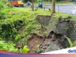 Belum Setahun Diremajakan, Jalur Gumitir Ambles dengan Retakan 6 Meter