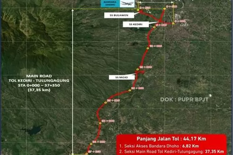 progres-tol-kediri–tulungagung-57-persen,-akses-bandara-dhoho-dikebut-bpjt-pupr