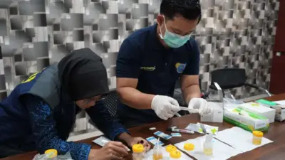 pegawai-kai-daop-9-dites-urin-secara-dadakan