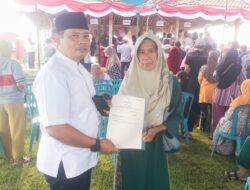 645 Sertifikat PTSL Tahap Kedua Dibagikan, Warga Desa Sidodadi Resmi Kantongi Kepastian Hukum