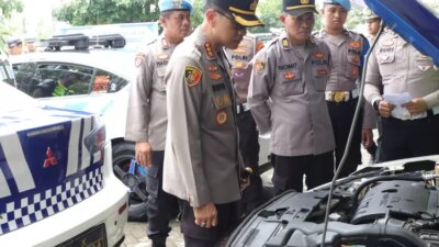 sambut-operasi-ketupat-semeru-2026,-kapolresta-banyuwangi-cek-kesiapan-kendaraan-dinas