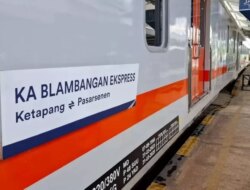 Operasional Pulih, Kereta Api Blambangan Ekspres Berangkat Tepat Waktu dari Ketapang Banyuwangi dengan Lokomotif Cadangan