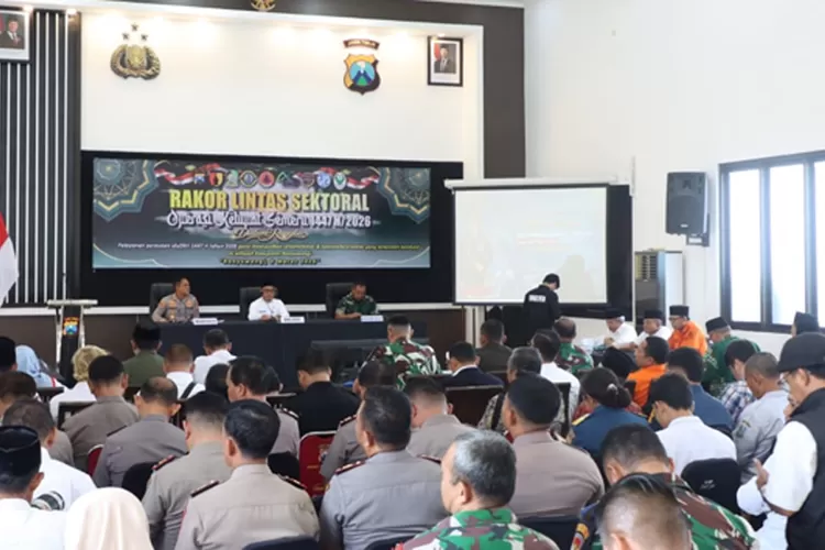 polresta-banyuwangi-gelar-rakor-pengamanan-mudik-lebaran-2026,-siapkan-rekayasa-lalu-lintas-hingga-buffer-zone