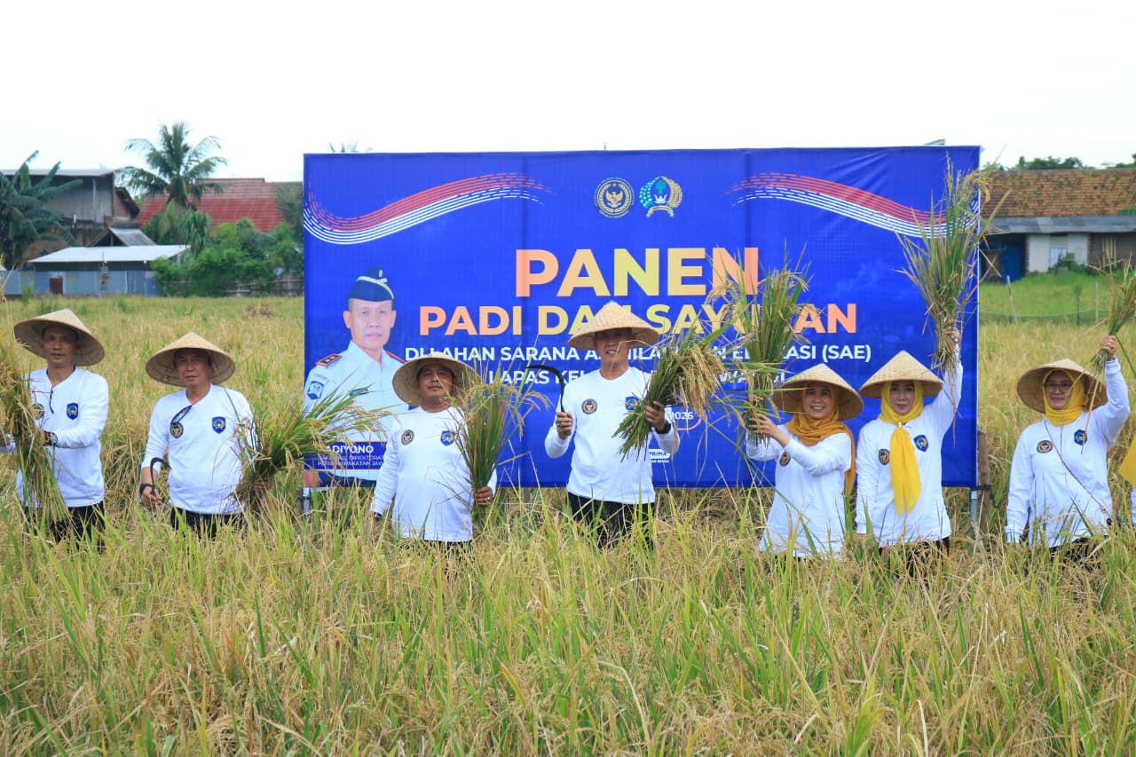 panen-padi-dan-sayuran-di-sae-paswangi,-kakanwil-ditjen-pas-jatim-apresiasi-inovasi-pembinaan-lapas-banyuwangi.
