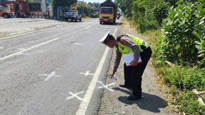 Kecelakaan Maut di Srono Banyuwangi, Pengendara Sepeda Motor Meninggal Dunia di Lokasi Kejadian