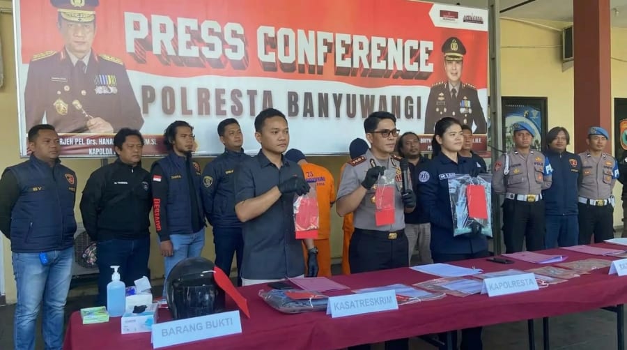 Polisi Tangkap Komplotan Pelaku Pecah Kaca yang Gasak Uang Rp 300 Juta di Banyuwangi, Tujuh Tersangka Masih Buron