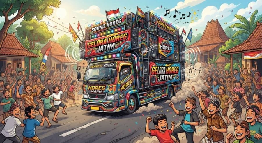 Persiapan Parade Sound Horeg di Desa Sidodadi Telah Menarik Perhatian Warga Setempat
