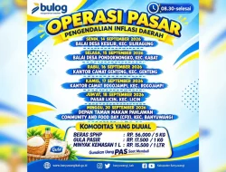 Pemkab Banyuwangi dan Bulog Gelar Operasi Pasar untuk Tekan Inflasi
