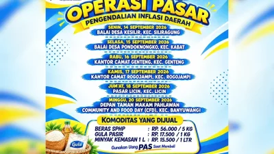 Pemkab Banyuwangi dan Bulog Gelar Operasi Pasar untuk Tekan Inflasi