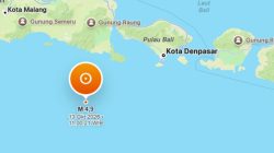 Gempa Bumi Magnitudo 4,8 Guncang Jembrana Bali Akibat Aktivitas Sesar Bawah Laut