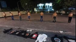 Polisi Amankan 13 Remaja Diduga Terlibat Tawuran di Cluring Beserta Barang Bukti Celurit